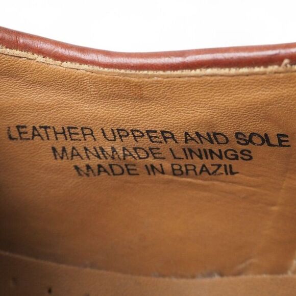 Stacy Adams Dickinson Cap Toe Leather Oxfords "Brown" 23414 Men's 14M - Picture 9 of 11